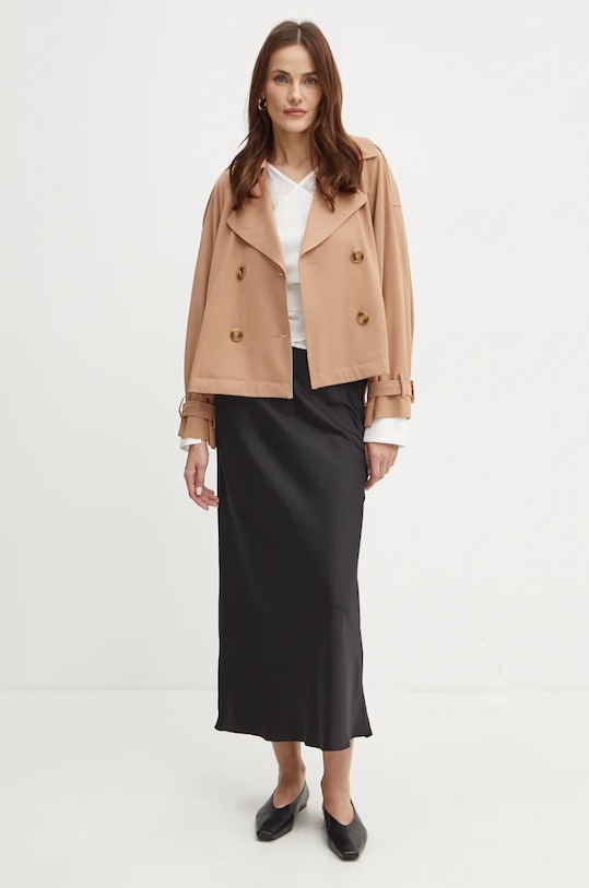 Marella płaszcz wełniany 2423026021200 beżowy AW24