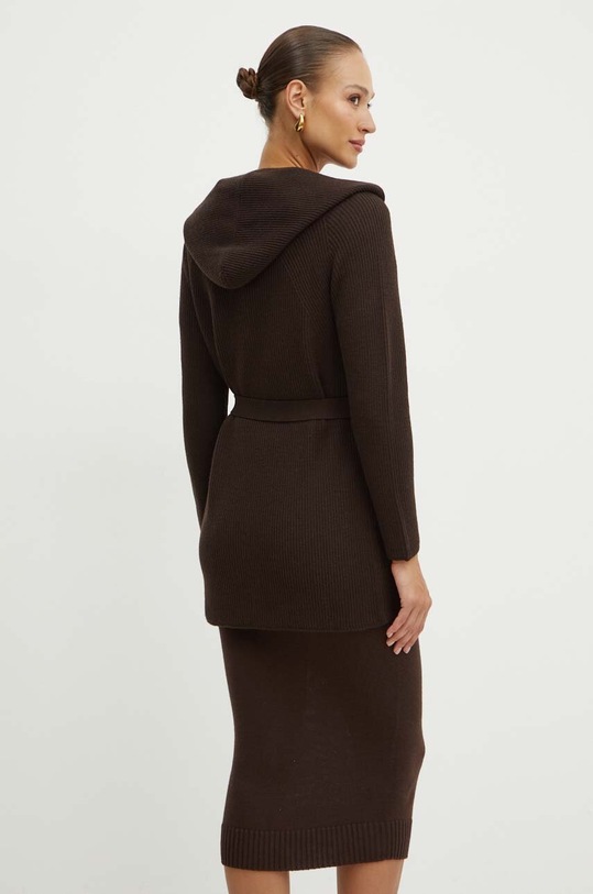 Шерстяной кардиган Max Mara Leisure 2426316028600 коричневый AW24