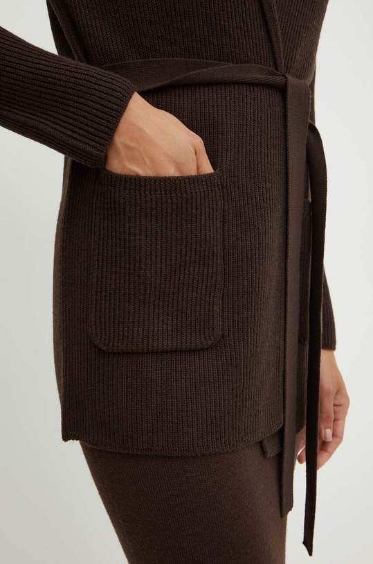 Шерстяной кардиган Max Mara Leisure 2426316028600 коричневый