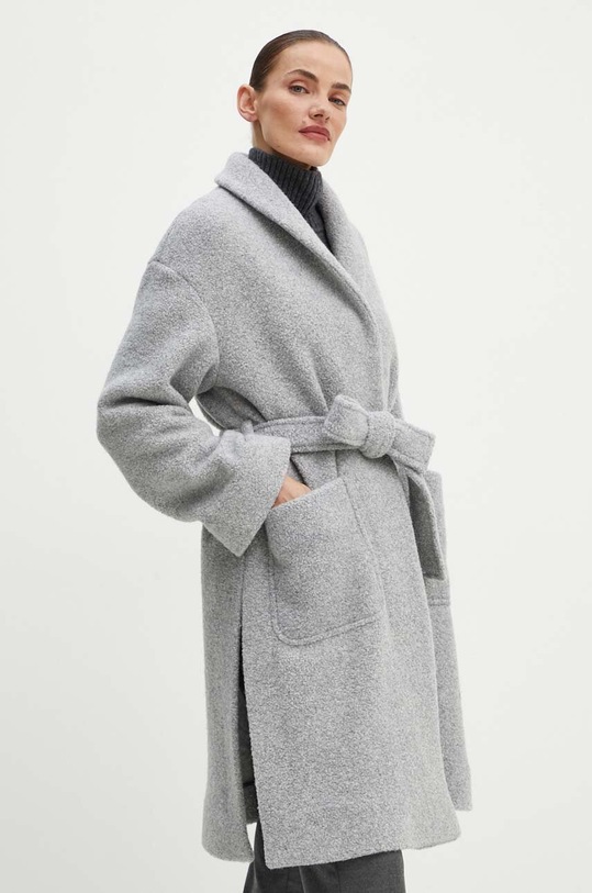 Max Mara Leisure palton de lana gri 2426906018600