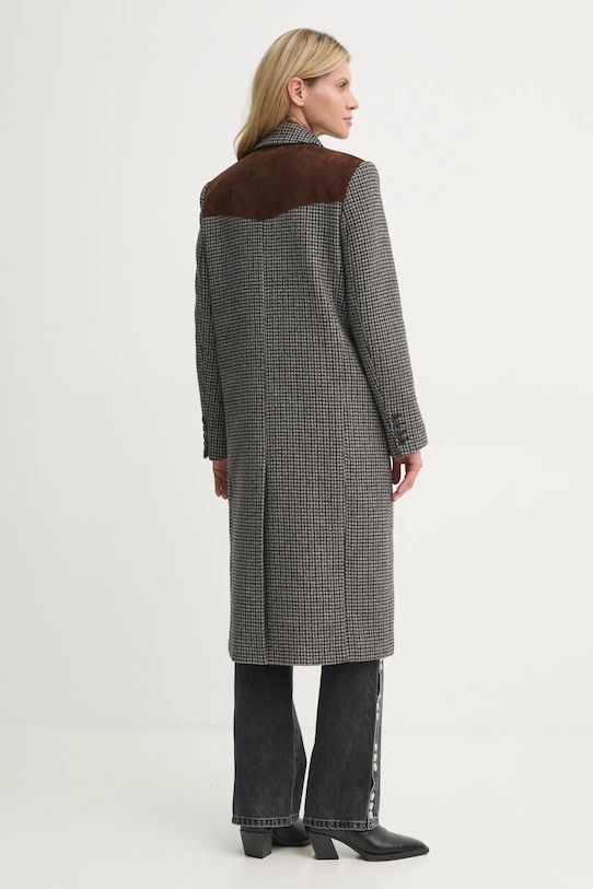 Odzież The Kooples płaszcz FMAN29002K szary