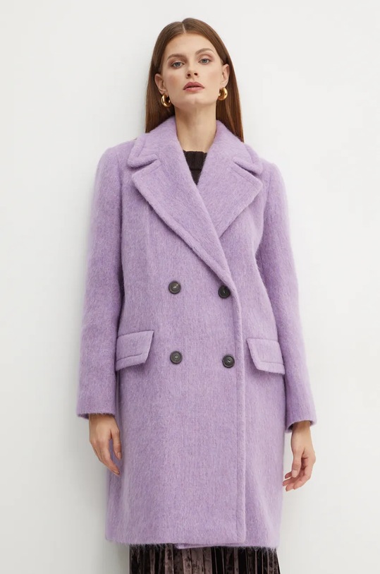 Weekend Max Mara palton de lana 2425016032600 violet AW24