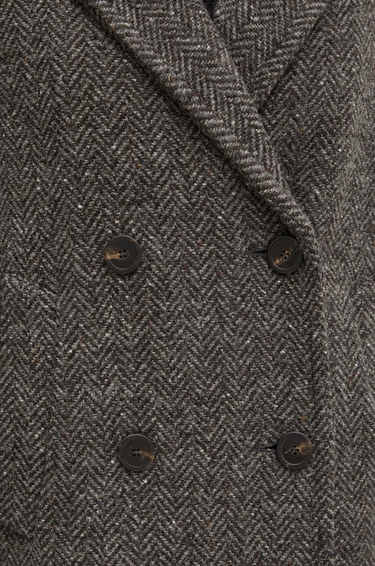 Vlněný kabát Weekend Max Mara 2425016042600 šedá