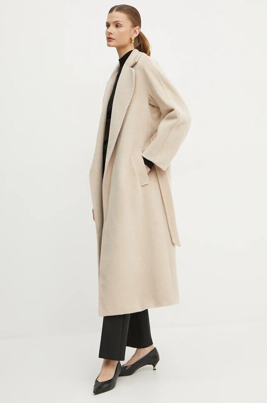 Weekend Max Mara palton de lana 2425016102600 bej AW24