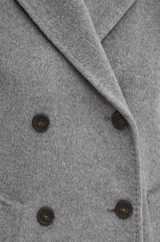 Μάλλινο παλτό Weekend Max Mara 2425016112600 γκρί