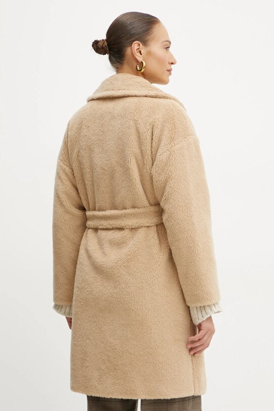 Odzież Weekend Max Mara płaszcz wełniany 2425016122600 beżowy