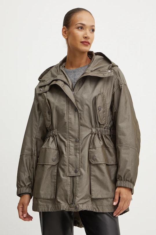 Парка Weekend Max Mara с капюшоном зелёный 2425076016600