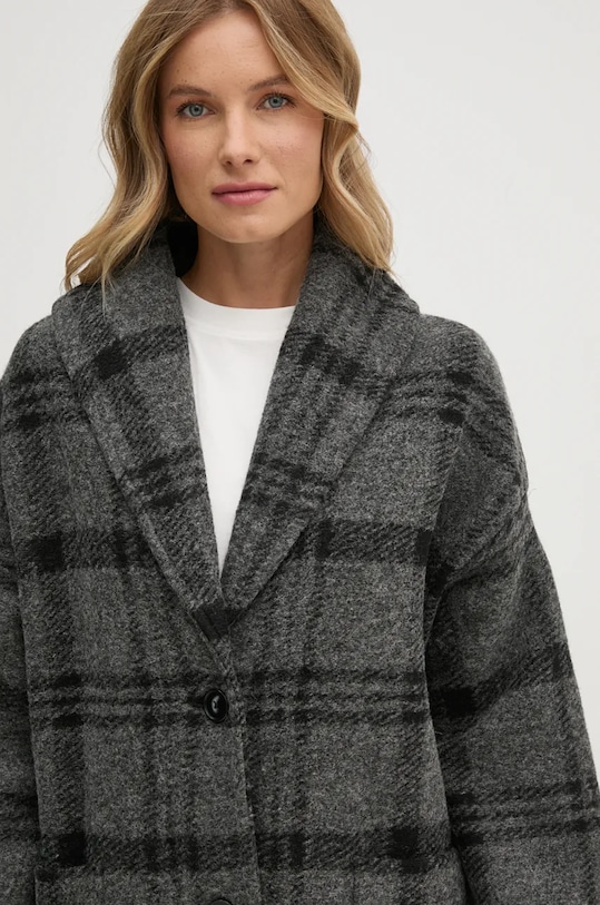 Vlněný kabát United Colors of Benetton šedá 22WZDN07A