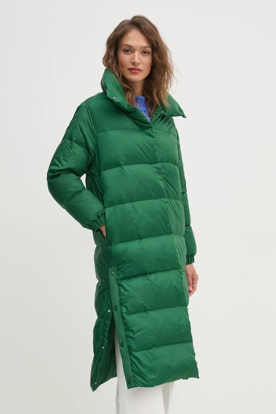 Пухено яке United Colors of Benetton зелен 2TWDDN06S