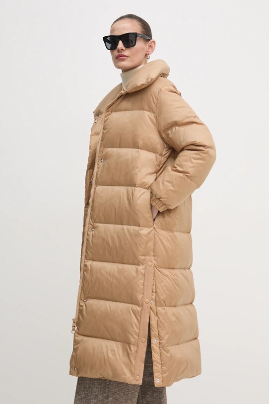 United Colors of Benetton geaca de puf bej 2TWDDN06S