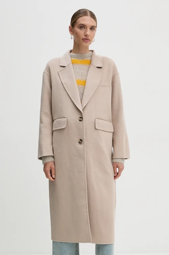 Пальто American Vintage DADO17KH24 бежевий AW24