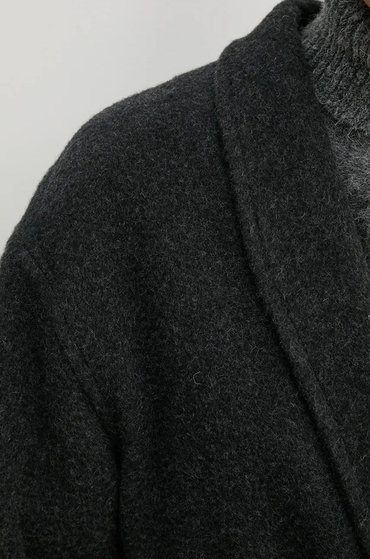 American Vintage płaszcz wełniany NAD17AH24 szary