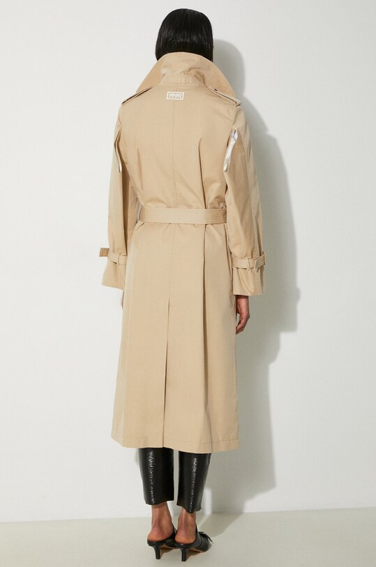 Trench kabát Kenzo Long Kimono Trench FE62MA2179OI.11 béžová AW24