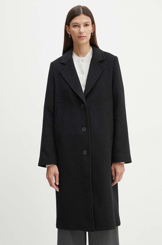 Marc O'Polo palton de lana cu captuseala negru 408029471265