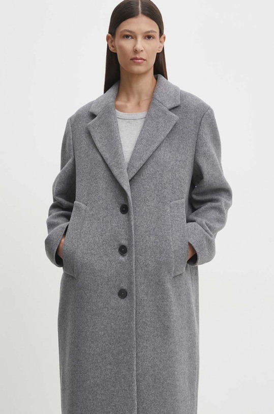 Marc O'Polo płaszcz wełniany szary 408029971269