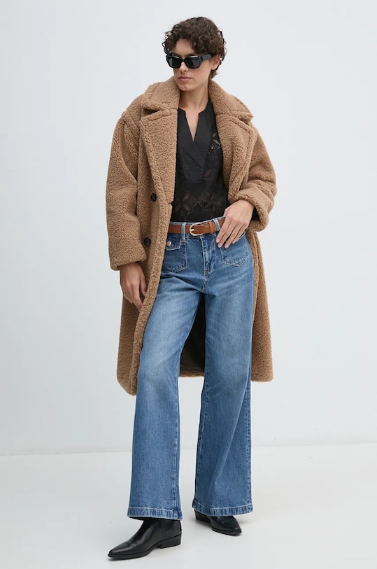 Joop! płaszcz 30044229 beżowy AW24