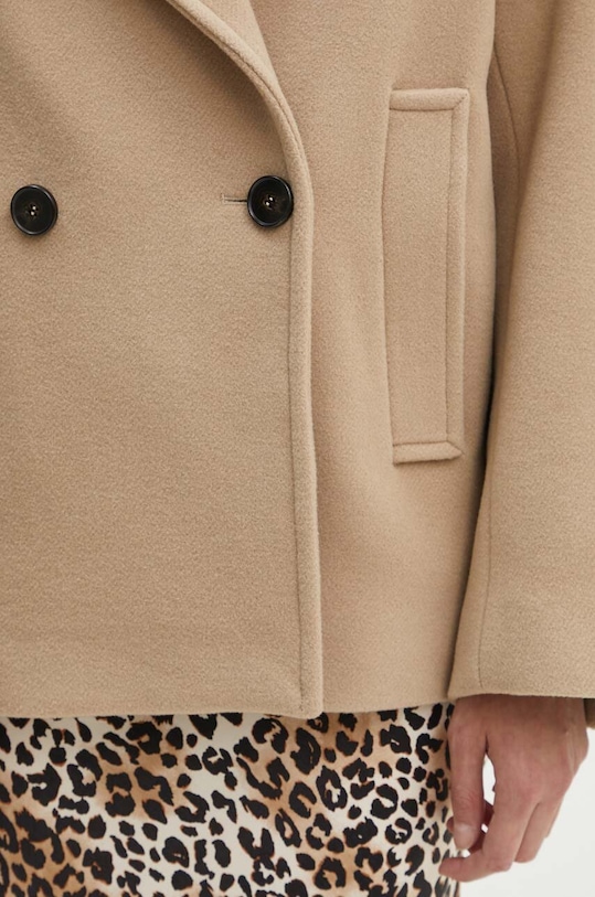 Вълнено палто IRO WP137HELIA бежов