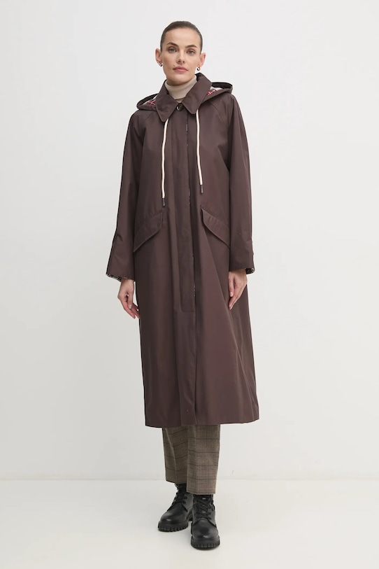 Палто Barbour X Alexa Natalie Trench Coat LWB0907 кафяв AW24