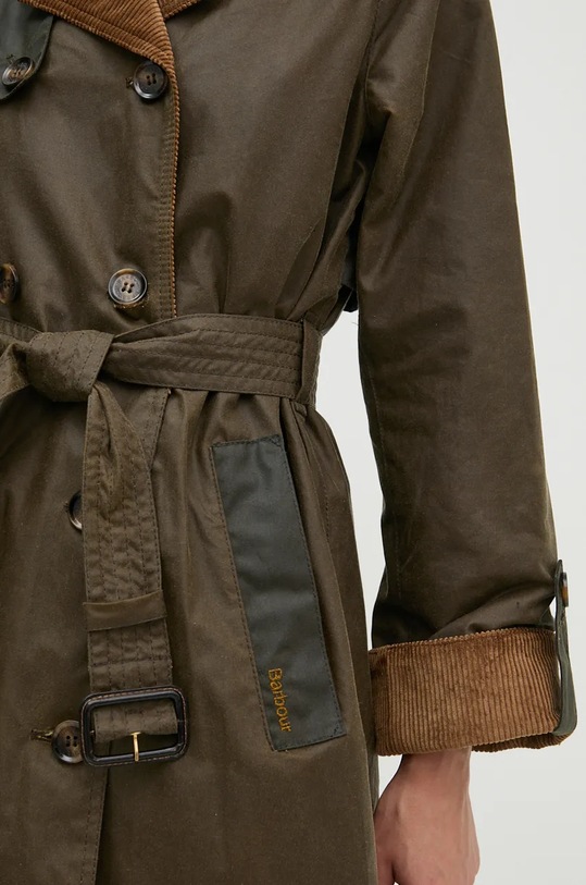 Bavlněný kabát Barbour LWX1399 zelená