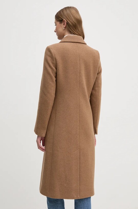 Odzież Barbour płaszcz wełniany Marylin Tailored Wool Coat LWO0236 brązowy