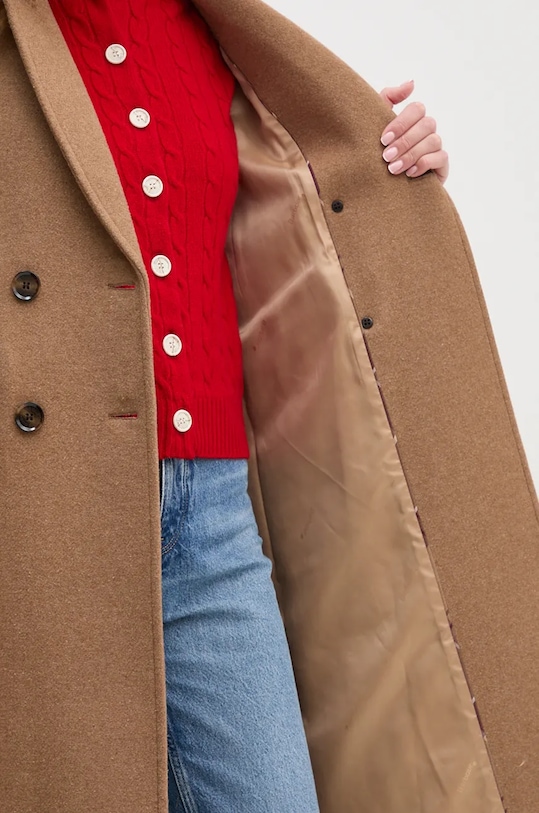 Barbour płaszcz wełniany Marylin Tailored Wool Coat LWO0236