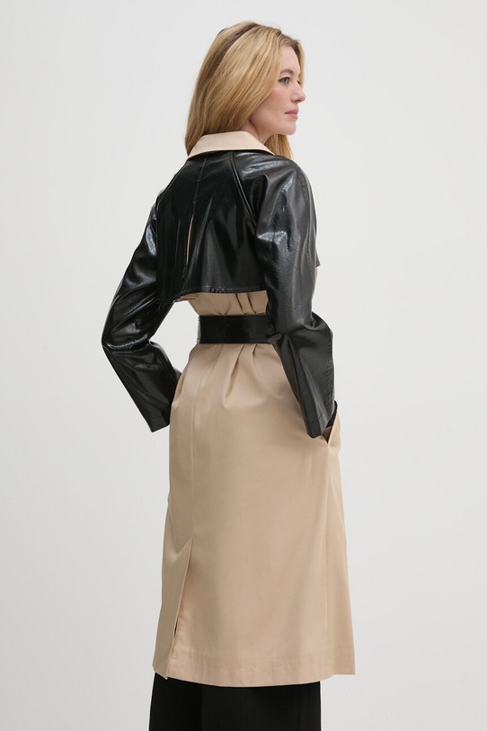 Ρούχα Βαμβακερή καμπαρντίνα Sisley 2XDXLN04K μπεζ