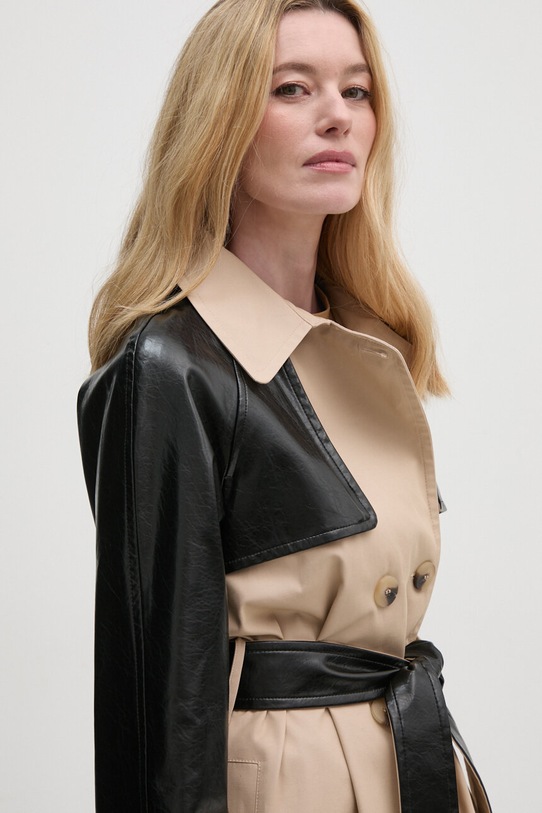 Βαμβακερή καμπαρντίνα Sisley μπεζ 2XDXLN04K