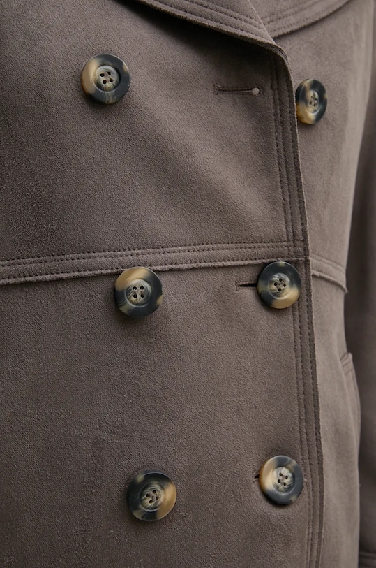 Kabát Sisley 20AZLN04H sivá