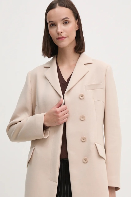 Kabát Sisley béžová 22GWLN04G