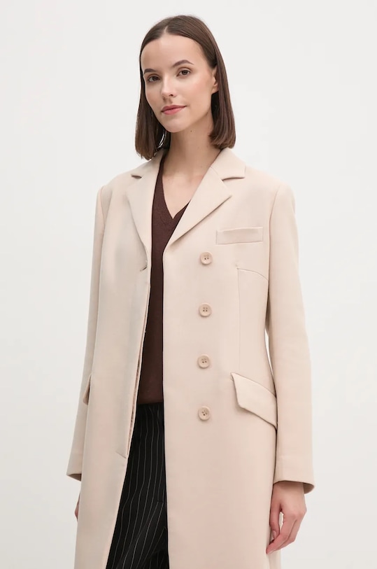 Kabát Sisley 22GWLN04G béžová