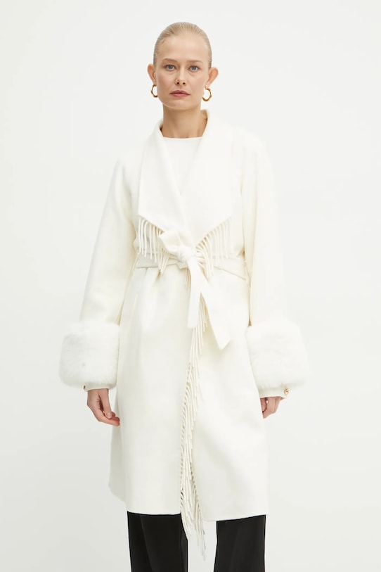 Vuneni kaput Marciano by Guess LILIANA za prijelazno razdoblje bež 4BGL10.7125A