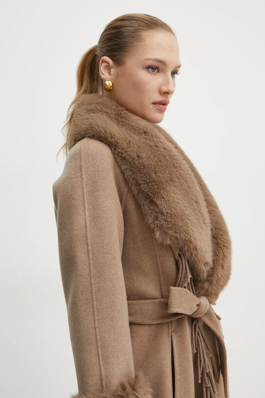 Vlněný kabát Marciano Guess LILIANA béžová 4BGL10.7125A