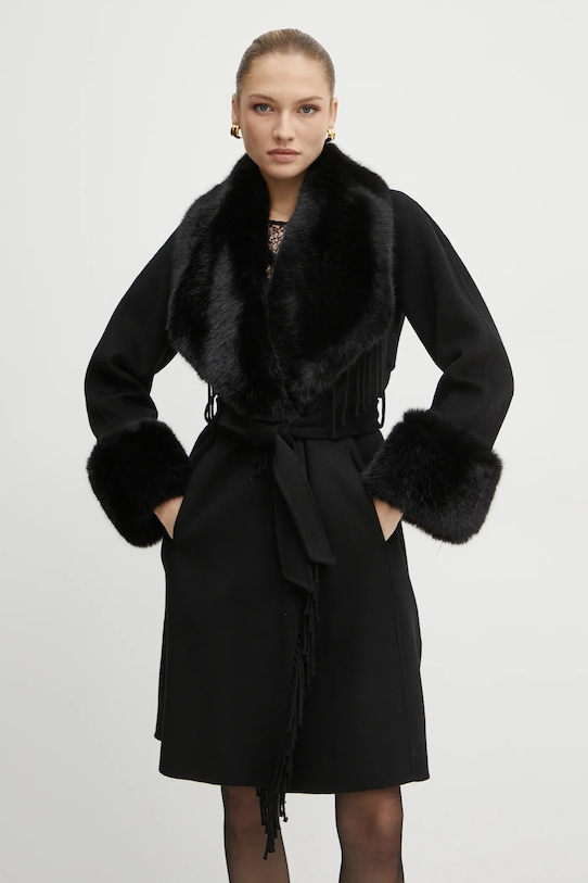 Vuneni kaput Marciano Guess LILIANA 4BGL10.7125A crna AW24