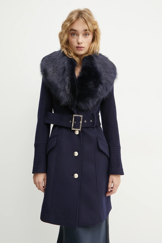 Vuneni kaput Marciano Guess LORETA 4BGL04.1799Z mornarsko plava AW24