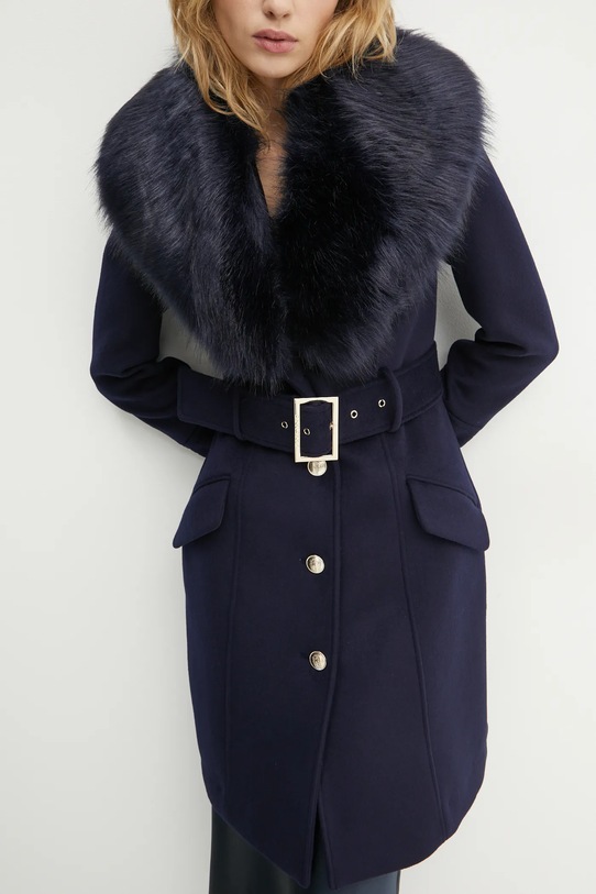 Vuneni kaput Marciano Guess LORETA 4BGL04.1799Z mornarsko plava