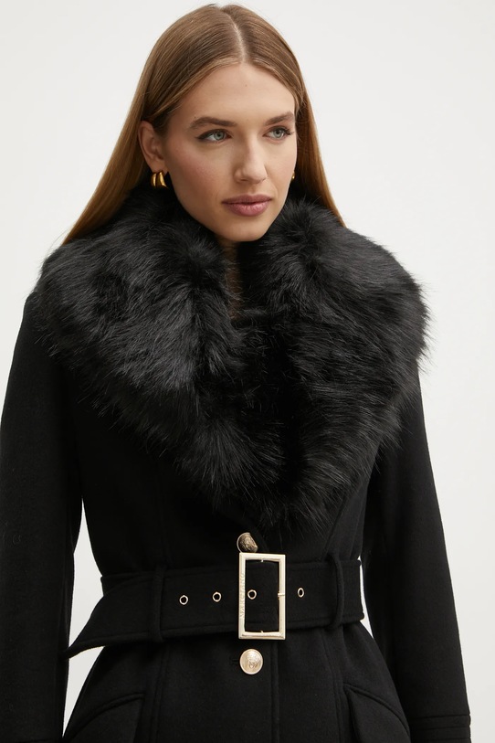 Vlnený kabát Marciano Guess LORETA čierna 4BGL04.1799Z