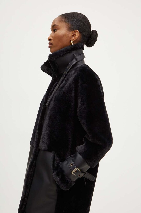 Twinset płaszcz czarny 242TP2381