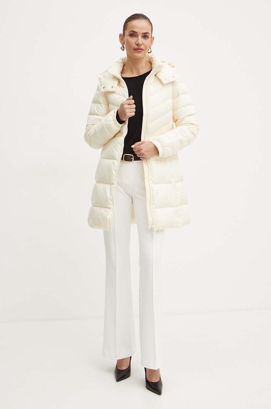 Twinset kurtka puchowa 242TP2182 beżowy AW24