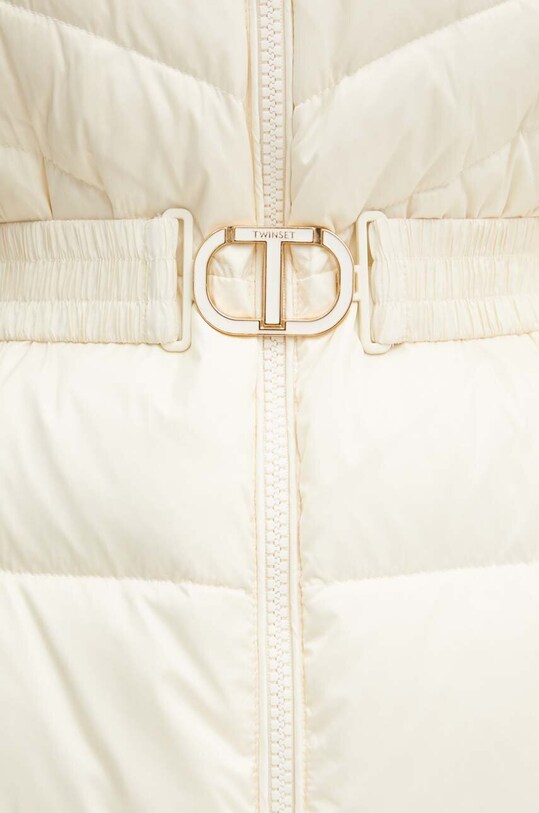 Twinset kurtka puchowa 242TP2182 beżowy