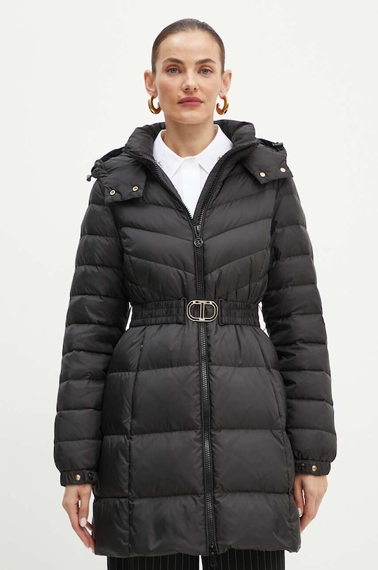 Twinset geaca de puf cu captuseala negru 242TP2182