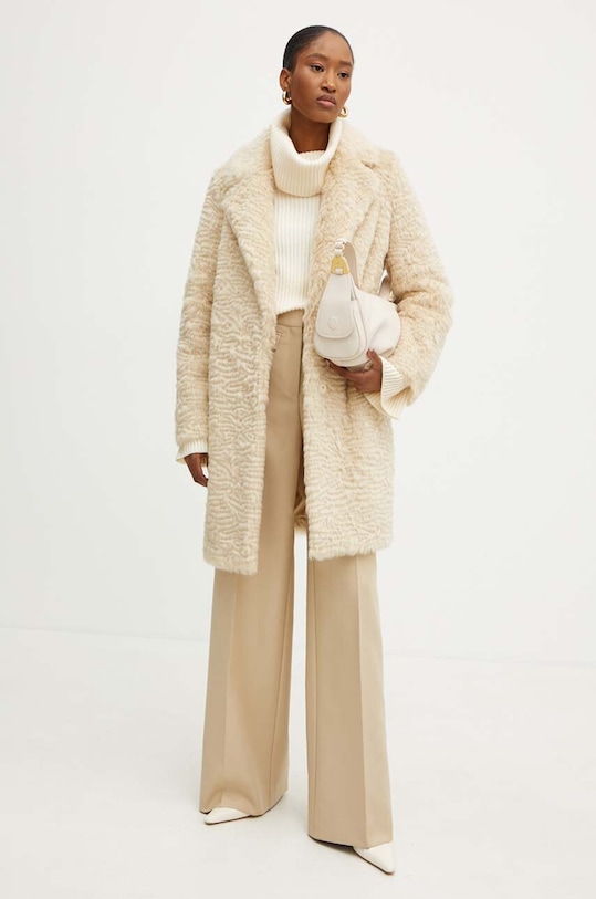 Twinset płaszcz 242TP2094 beżowy AW24