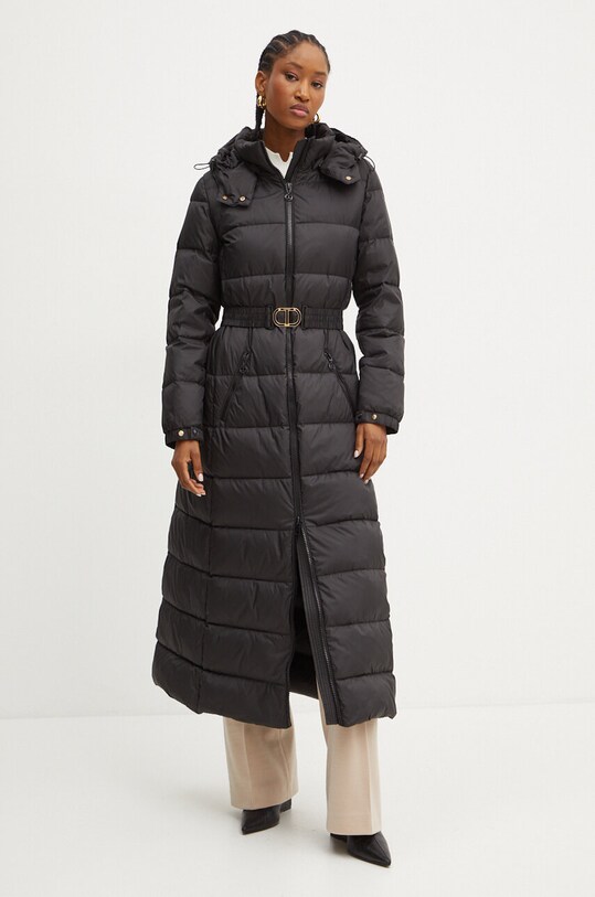 Пухова куртка Twinset 242TP2183 чорний AW24