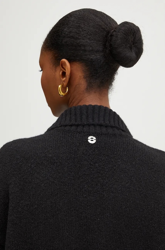 Svetr s příměsí vlny Twinset 242AP3260 černá