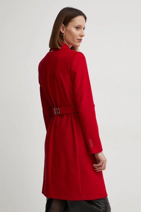 Abbigliamento Twinset cappotto in lana 242TT2202 rosso