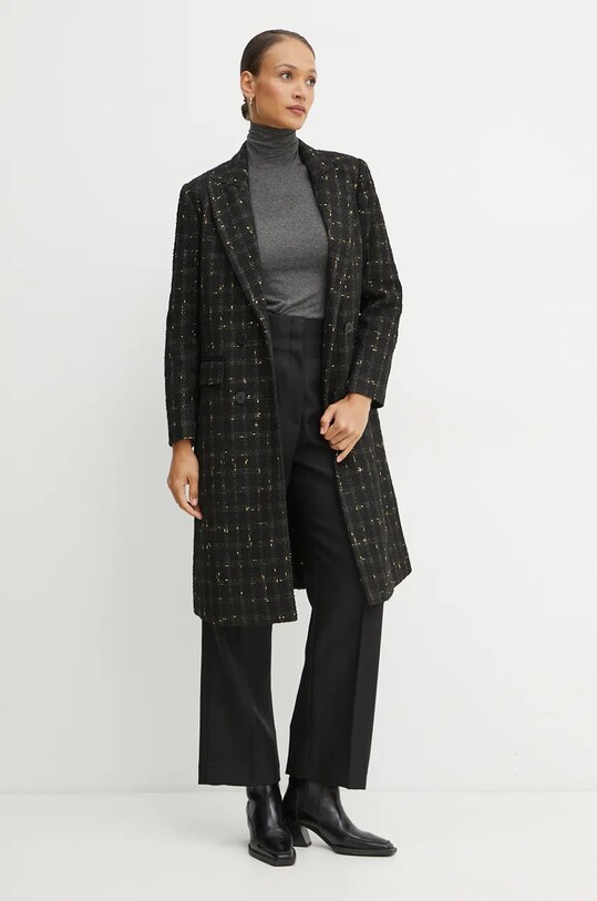 Twinset płaszcz 242TT2151 czarny AW24