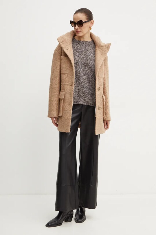 Пальто Twinset 242AT2071 бежевый AW24