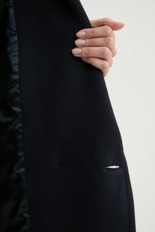 Marella płaszcz wełniany 2423086072200 granatowy