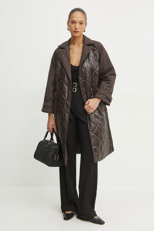 Двусторонний плащ Marella 2423496015200 коричневый AW24