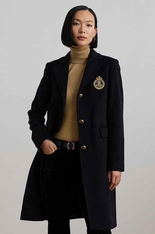 Odjeća Vuneni kaput Lauren Ralph Lauren 297958509 crna