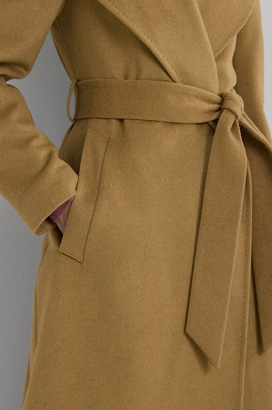 Vlněný kabát Lauren Ralph Lauren 297962169 béžová